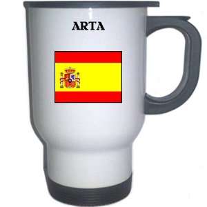  Spain (Espana)   ARTA White Stainless Steel Mug 