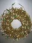   Operated Lit Glitter Berry Wreath GOLD Valerie Parr Hill Clear $71