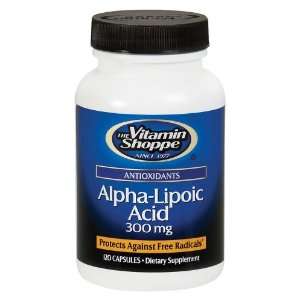 Vitamin Shoppe   Alpha Lipoic Acid, 300 mg, 120 capsules.