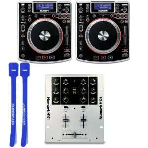  Numark NDX900 Controller Pair w/ Numark M101 USB DJ Mixer 