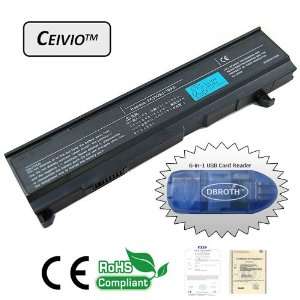  Ceivio(TM) High Capacity 4400mAH 6 Cell Li ion Laptop Battery 