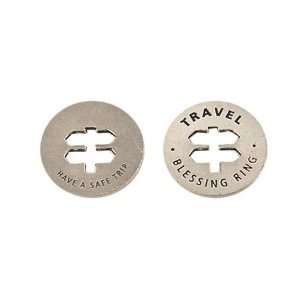  TRAVEL BLESSING   PEWTER   POCKET COIN (MADE IN USA 