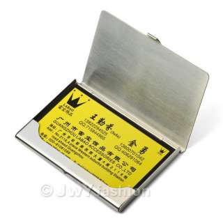 Stainless Steel Name Bussiness Card Holder Case va210  