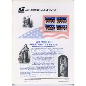 USPS American Commemorative Stamp Panel #527 Women in Military Service 