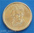 2008 ANDREW JACKSON Golden Presidential $1 Dollar Roll (25 Coins)