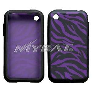  MyBat Laser Zebra Skin Cover for Apple iPhone (Purple and 