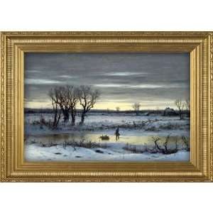  Winter Twilight Near Albany, N.Y. (1858) George Henry 