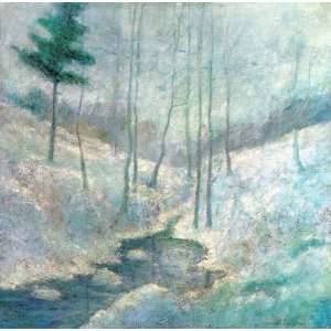   Henry Twachtman   32 x 32 inches   Winter Landscape 1