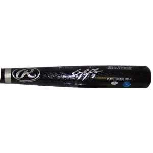  BJ Upton Autographed Black Baseball Bat 