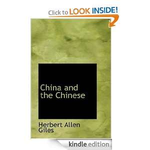 China and the Chinese Herbert Allen Giles  Kindle Store