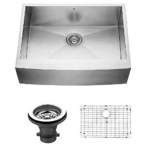   Inch Farmhouse Stainless Steel Kitchen Sink, Grid and Strainer Home