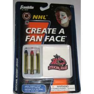   Blue Jackets NHL Create a Fan Face Tattoos and Face Crayons Beauty