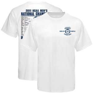   2011 NCAA Mens Basketball National Champions Brackets T shirt   White