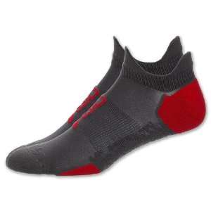  ASICS Nimbus Classic Mens Low Cut Sock, Grey/Red Sports 