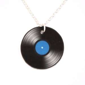  Sour Cherry Silver plated base Record Necklace on (18 inch 
