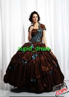 Fashion*Quince​anera dress Prom Ball Gown Evening dress  