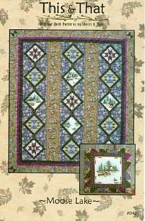 MOOSE LAKE Quilt Pattern Featuring CANOE COUNTRY Fabric  