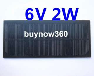 New 5 PCS 6V 2W Solar Panel Power Cell Charger  