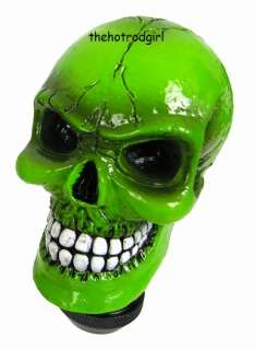 Green Skull Shift Knob for Street Rod or Hot Rod  