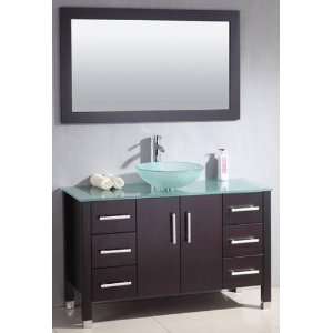 New Comptemporary Style 48 Bathroom Solid Wood Single Vanity (Cabinet 