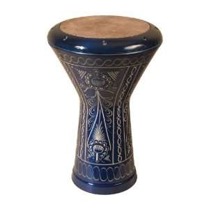  Aluminum Doumbek, Motif Blue, Skyndeep Musical 