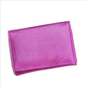   Distressed Leather Credit Card Wallet Color Pink Toys & Games