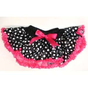 White Polka Dots Ballet Tutu In Hot Pink Size M (For Age 2 4 Years Old 