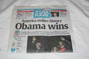 USA Today Obama Wins america Makes History  
