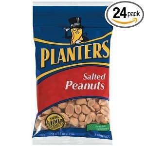 Planters Peanut, Salted, 5 Ounce Bags (Pack of 24)  