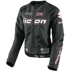 Icon Womens Suzuki Merc Stage 3 Motorcycle Jacket (Officially Licensed 