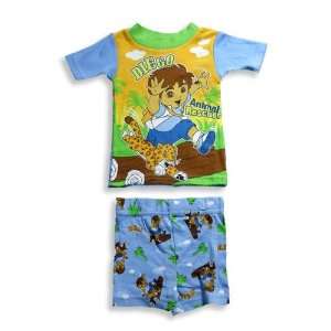Diego by Nick Jr   Infant Boys Short Sleeve Shortie Pajamas, Light 