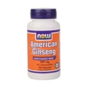  American Ginseng ( 5% Ginsenoside ) 500 mg 100 Capsules 