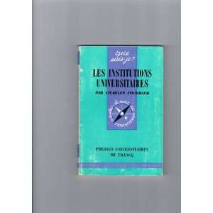  Les institutions universitaires Fourrier Charles Books