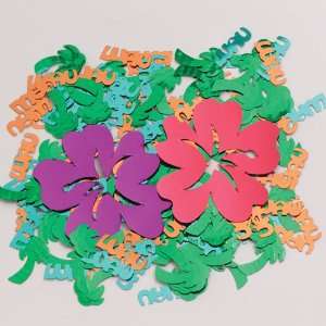  Hawaiian Flowers Luau Party Confetti Health & Personal 