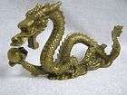 Rare Tibet Brass Lucky Dragon Figurine Mythical Animal