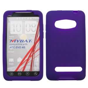 HTC EVO 4G , Solid Skin Cover (Dr Purple)