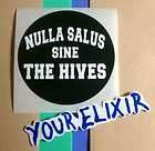 the hives nulla salus sine white writing phone case board