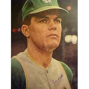Jim Nash Kansas City Athletics Autographed 11 x 14 Professionally 