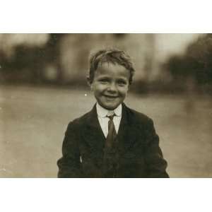  1912 child labor photo Tootsie, six yr. Old news boy 