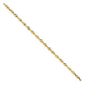  14K Yellow Gold 2.15mm Extra Light Solid Rope Chain 18 Jewelry