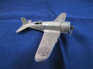 Vintage Tootsietoy #119 US Army Alpha Pursuit Toy Plane  