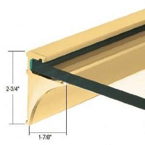 CRL Brite Gold Anodized 36 Aluminum Shelving Extrusion for 3/8 Glass 