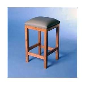   Unfinished Cherry Square Vinyl Cushion Counter Stool Furniture