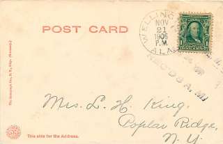 AL ANNISTON COLLEGE FOR YOUNG LADIES MAILED 1906 T42871  