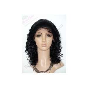  Medium Natural Curly Full Lace Wig Beauty