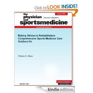 Making Strides in Rehabilitation Comprehensive Sports Medicine Care 