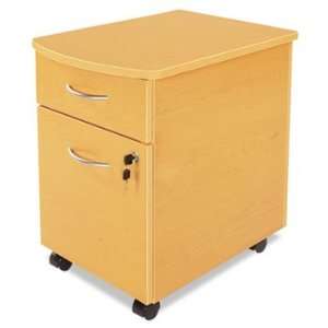  Line Mobile Pedestal File, 1 Box/1 File Drawers, Honey