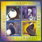 2005 Pigeons,Doves,​Taube,Piccione​,Colombes,Roma​nia,Bl.366,MNH