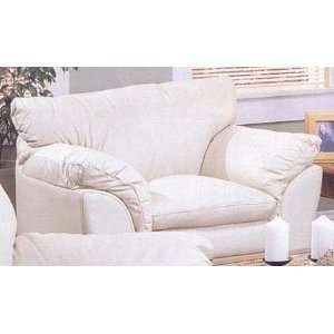   Comfort Plush Pillow Style Italian Leather Couch Chair