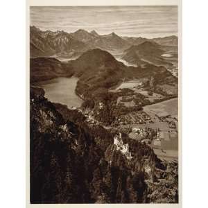  1925 Neuschwanstein Castle Lech Valley Alpsee Germany 